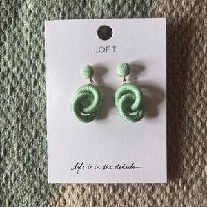 LOFT Mint Green Earrings
